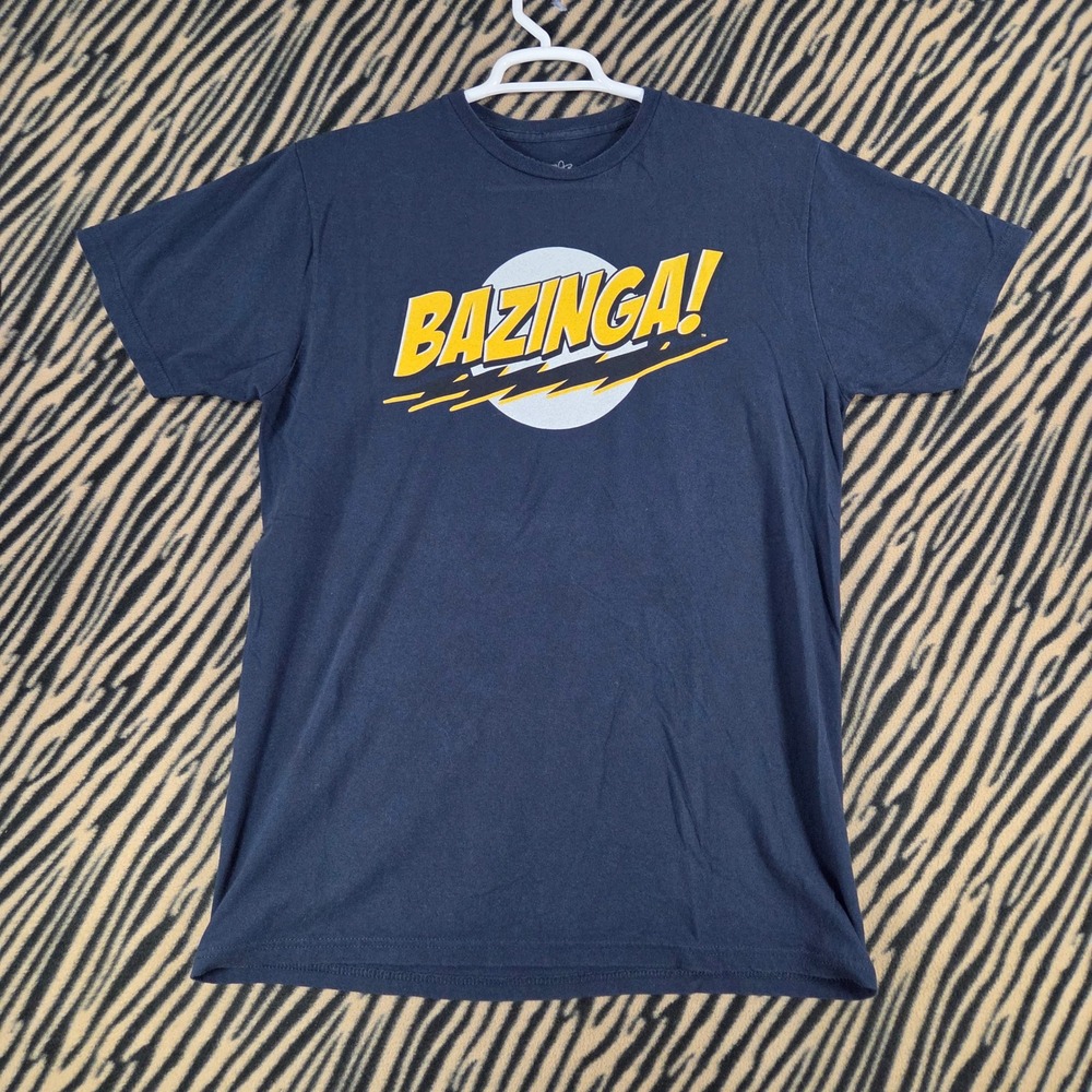 The Big Bang Theory Bazinga T-Shirt Navy Blue Ripple Junction XL
Y2K Era Pop Cul
